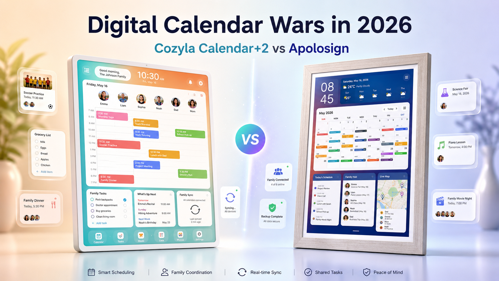 Digital Calendar Wars in 2026: Cozyla Calendar+2 vs Apolosign