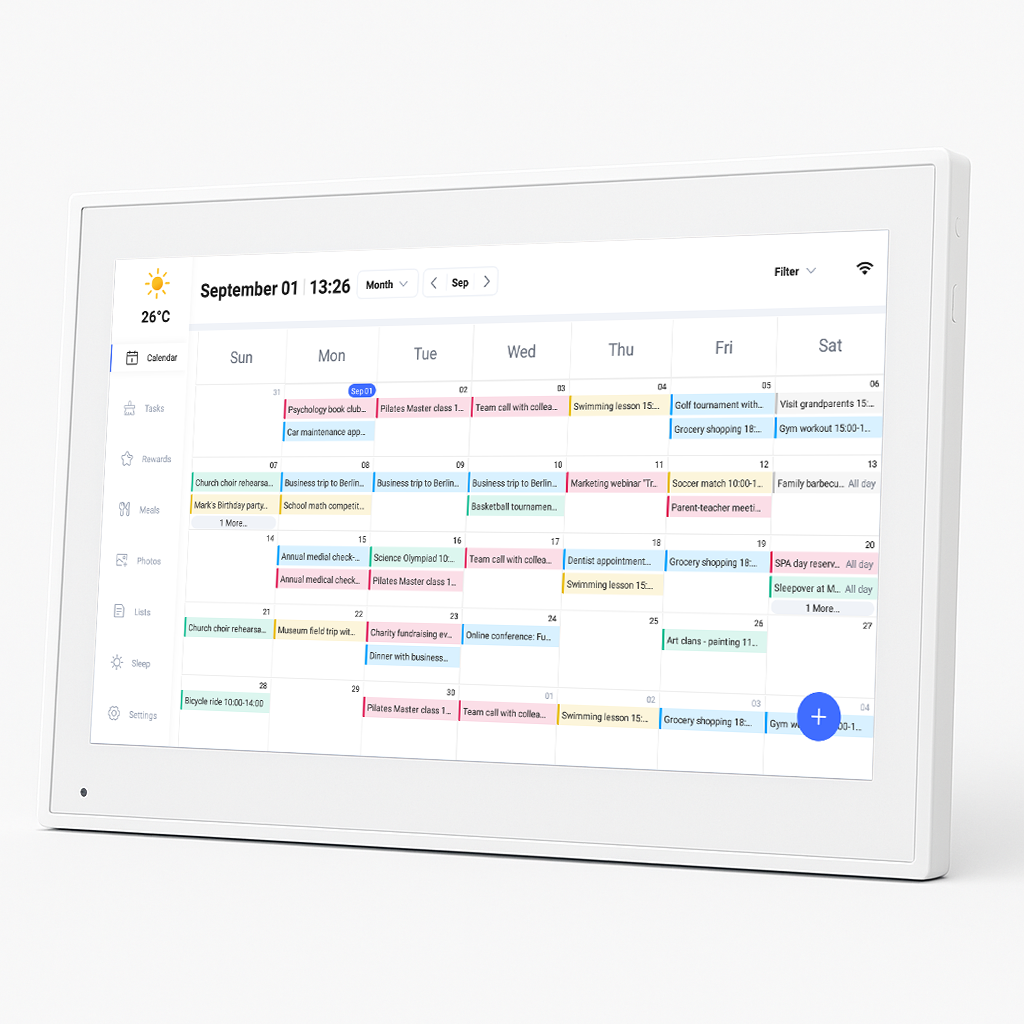 Digital Family Calendar Wi-Fi Sync