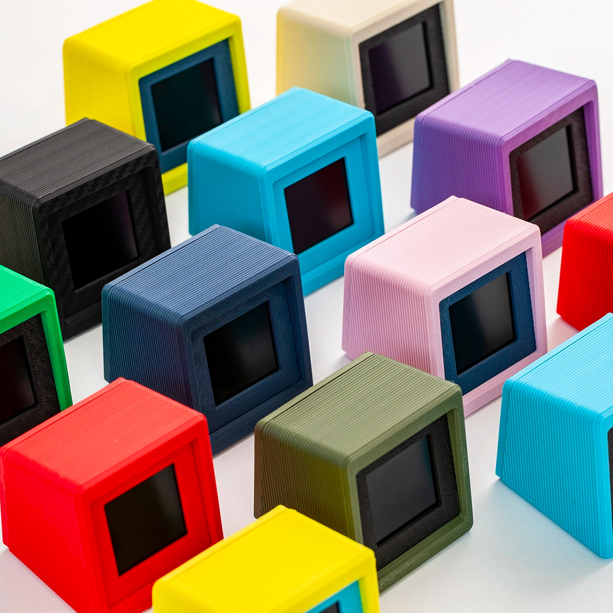 Desk Digital Clock with Vintage Design and 9 Dials