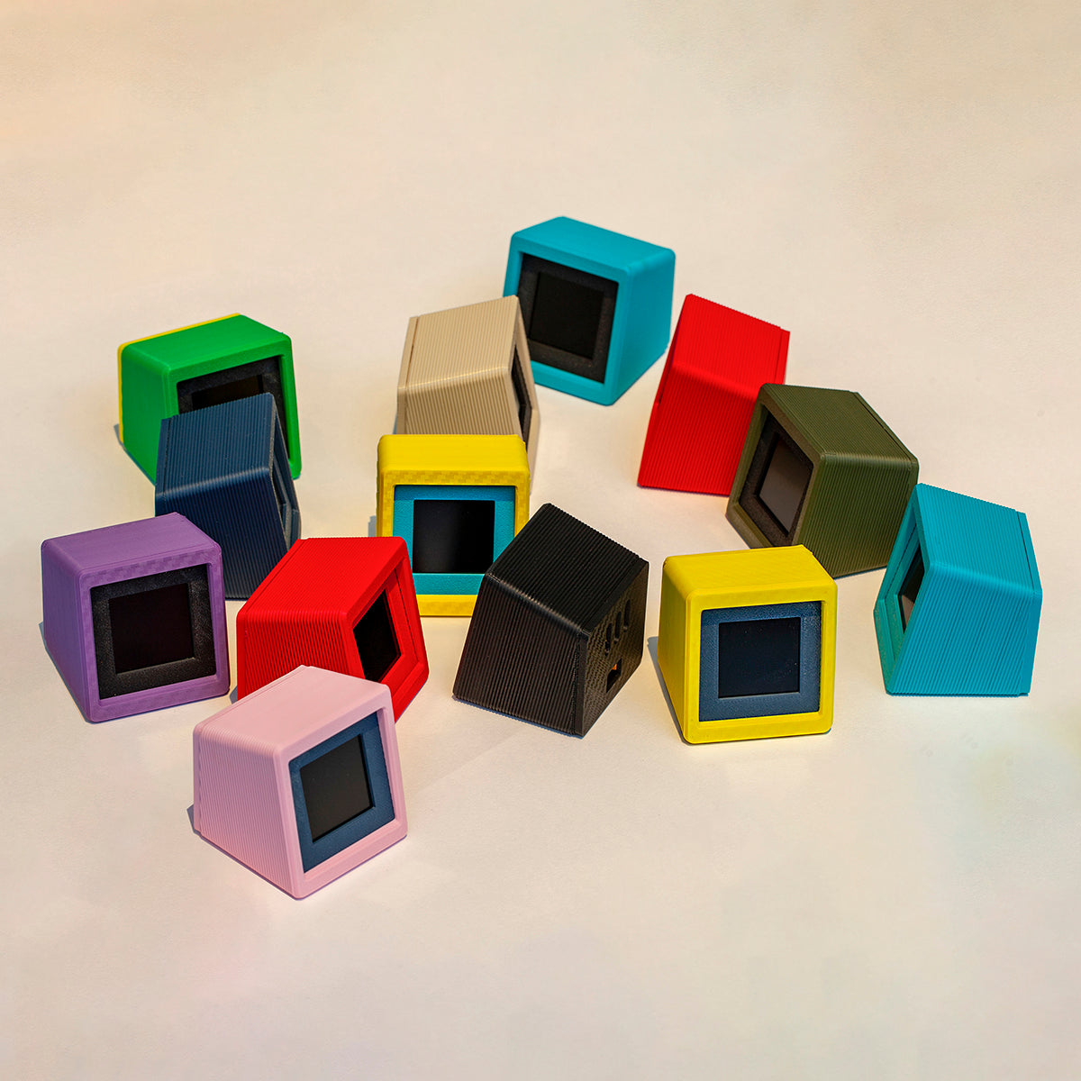 Desk Digital Clock with Vintage Design and 9 Dials