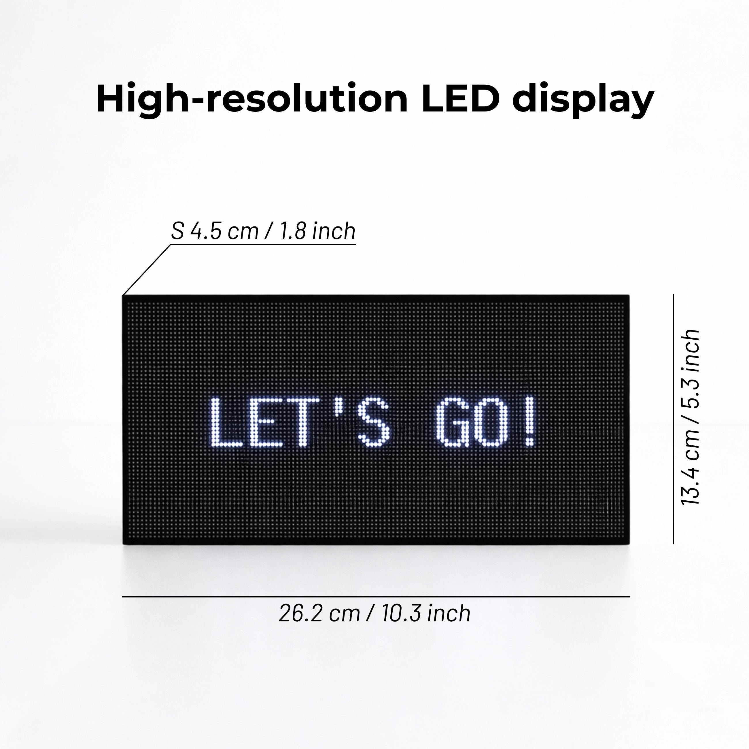 LED Stock Ticker – High-Resolution WLAN-Display für Aktien, Krypto und Forex