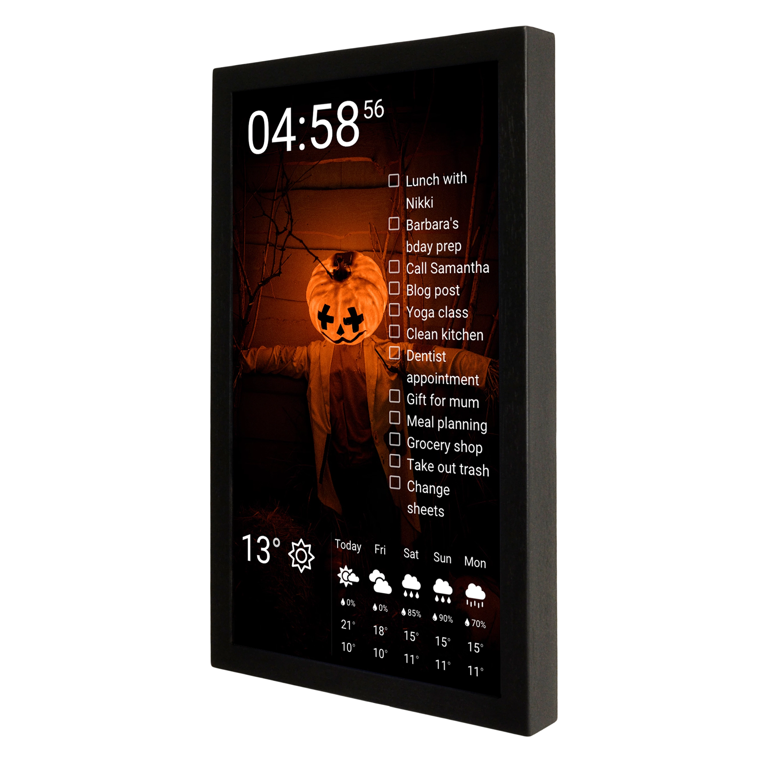 Touch Screen Wall Display 24 Inch in Wooden Frame