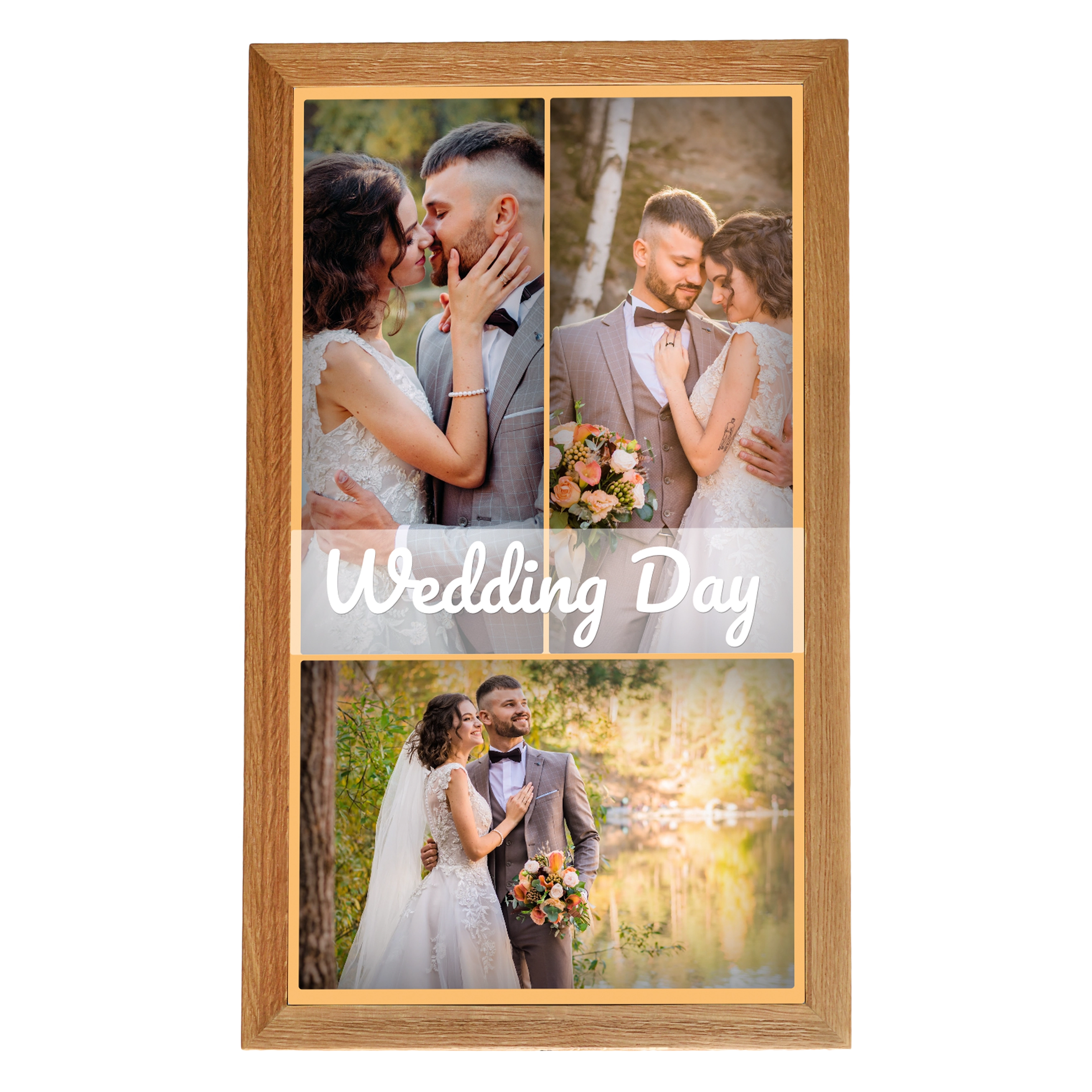Digital Wall Calendar 24 Inch in Wooden Frame