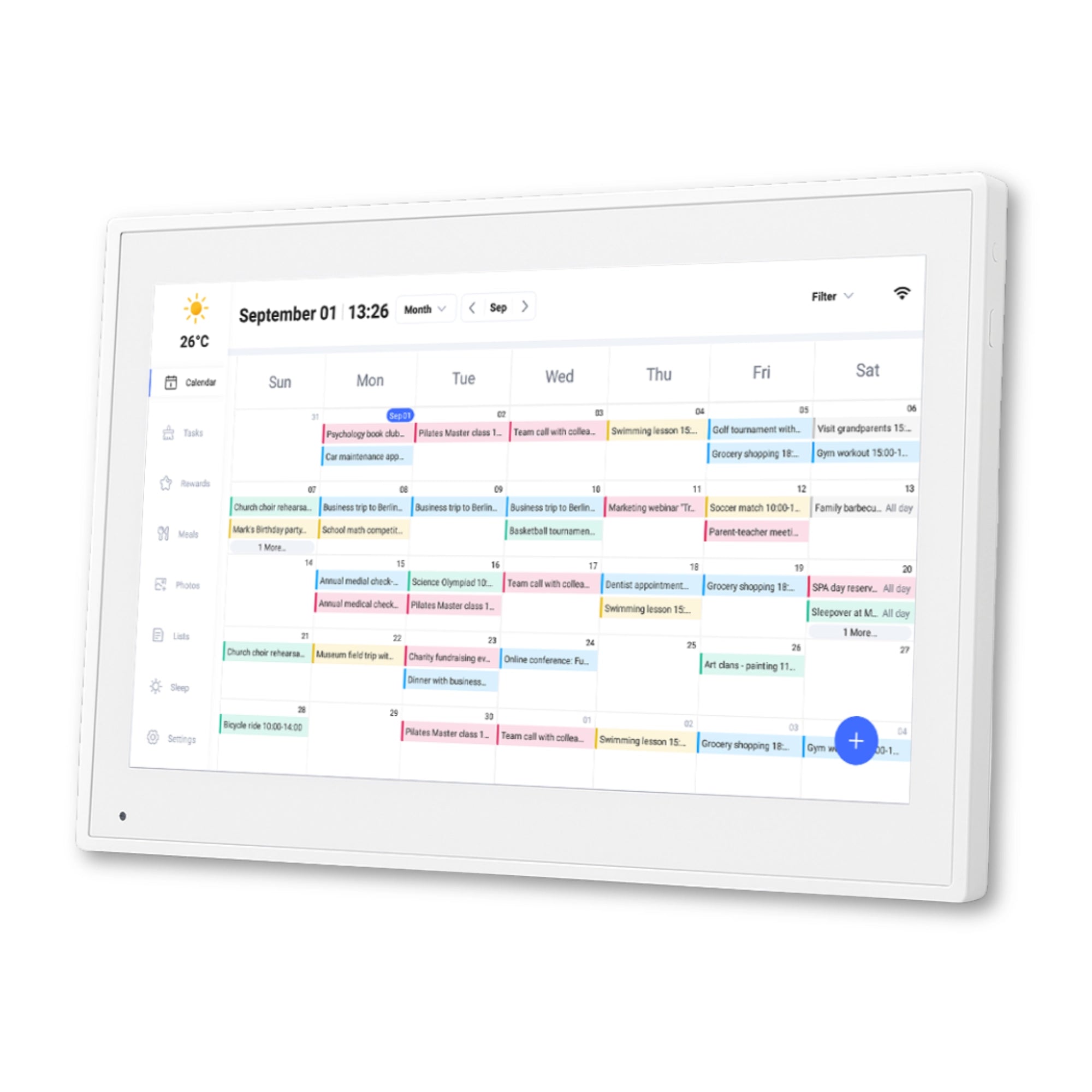 Digital Family Calendar Wi-Fi Sync