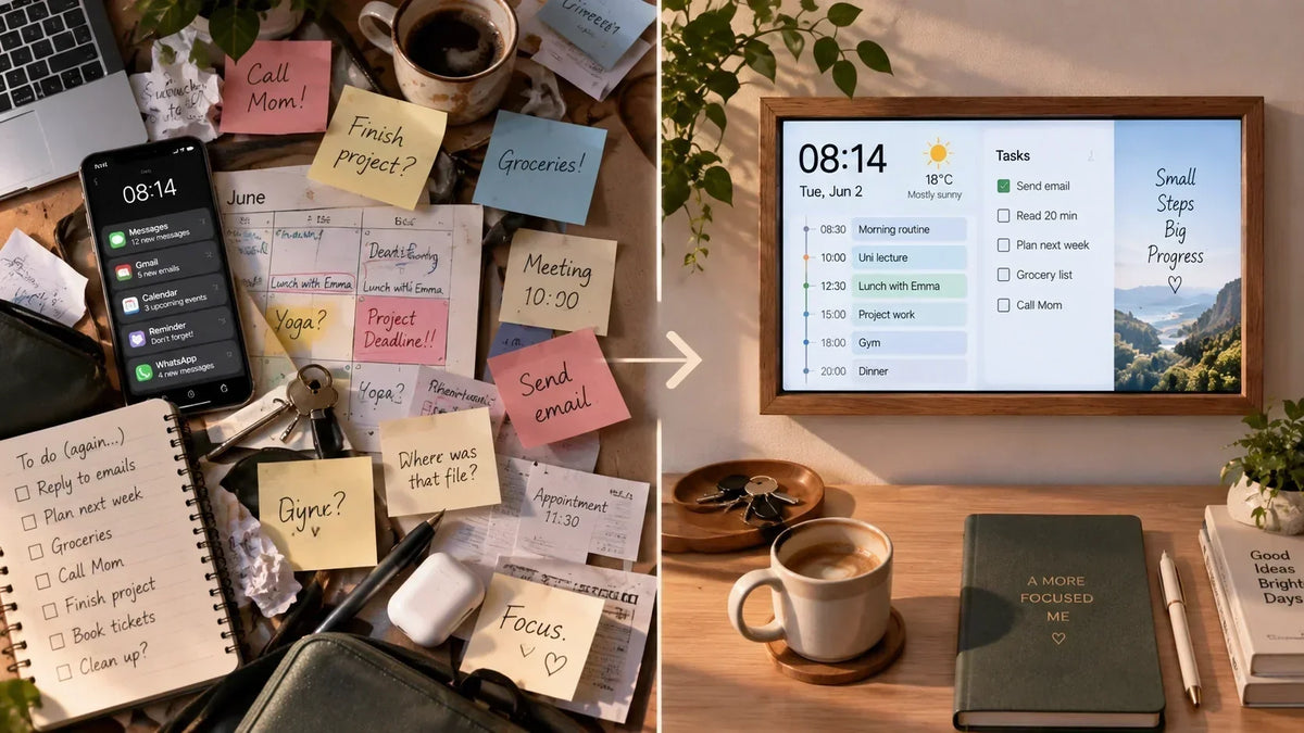 ADHD and Everyday Organization: How a Smart Display Can Make Daily Life Easier