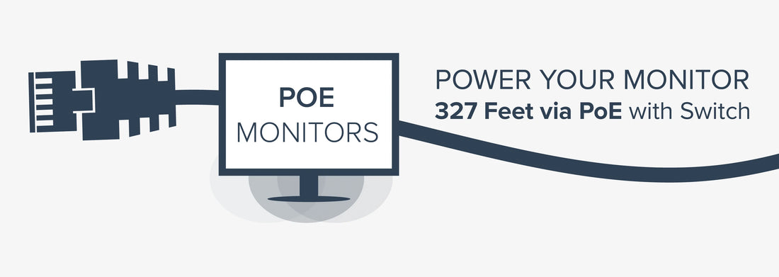 Unusual use of PoE monitor and its technology