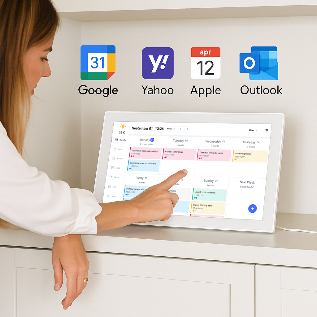 Digital Family Calendar Wi-Fi Sync