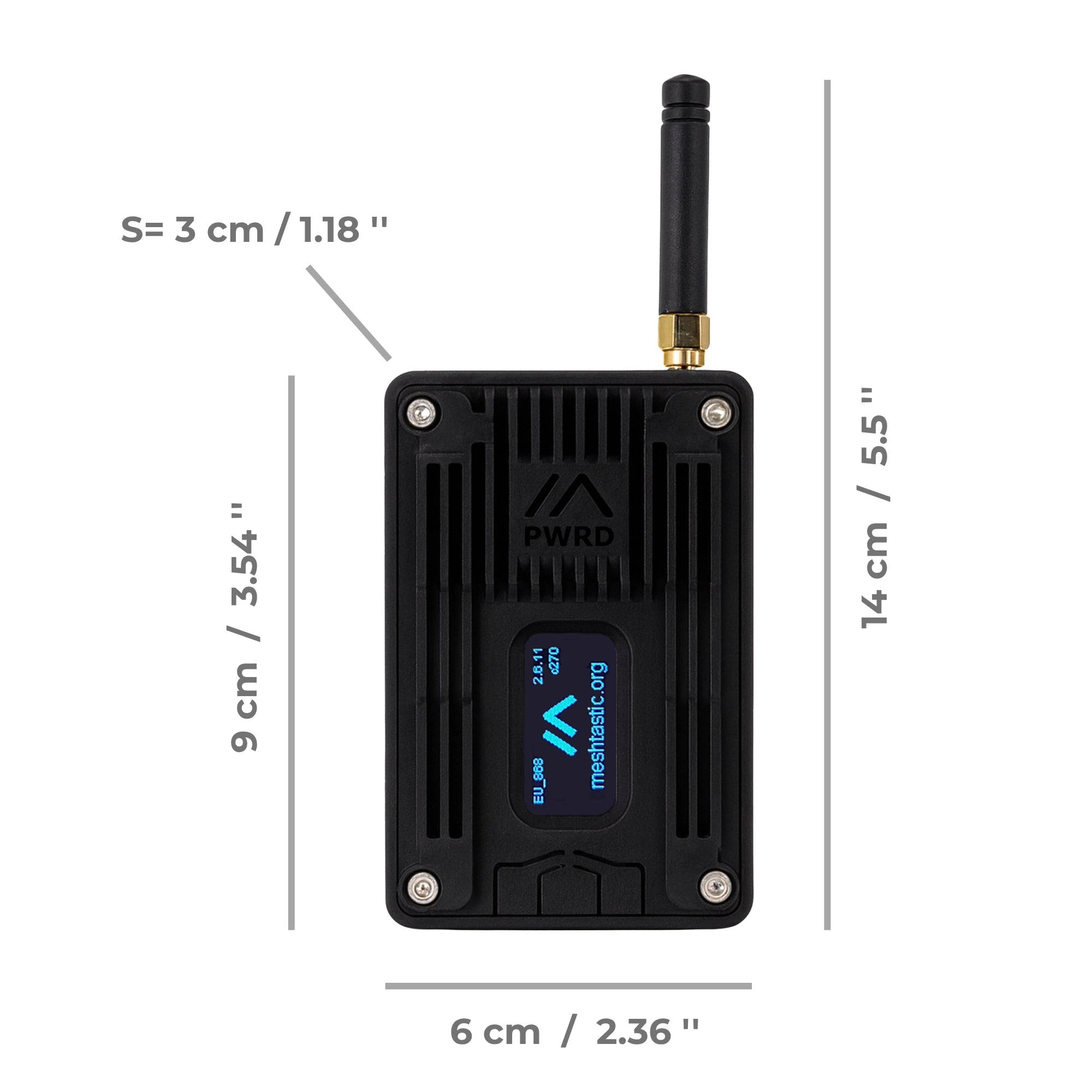 Meshtastic Node Heltec V3 LoRa with a Solid Сase – Plug & Play Off-Grid Radio