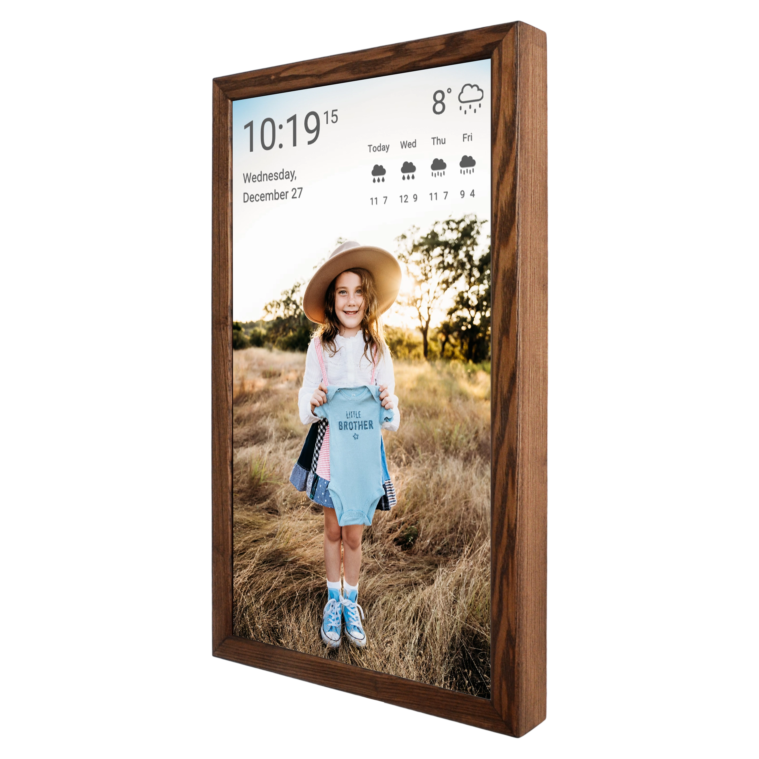 Touch Screen Wall Display 24 Inch in Wooden Frame